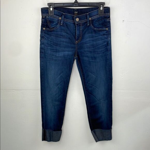 Citizens of Humanity Dani Womens Cropped Straight Leg Jeans Cuffed size 27 - Picture 1 of 15